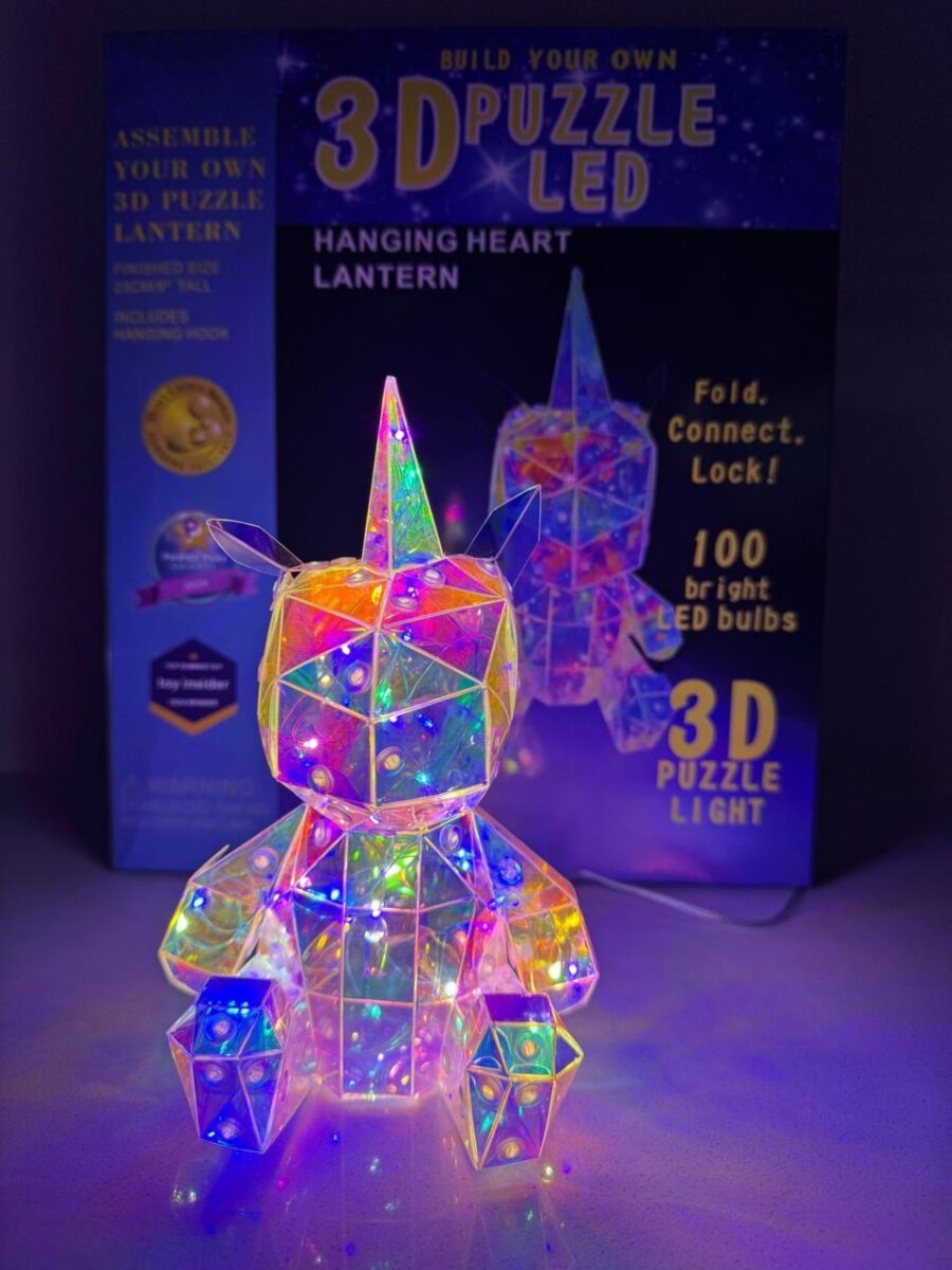 Lámpara Navideña 3D Desmontable - Luz Cálida LED